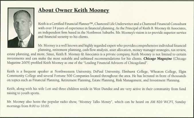 Keith Mooney Bio